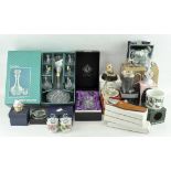 Assorted collectables, to include ceramics, crystal decanter set in box,