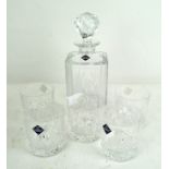 An Edinburgh crystal decanter with five matching tumblers,