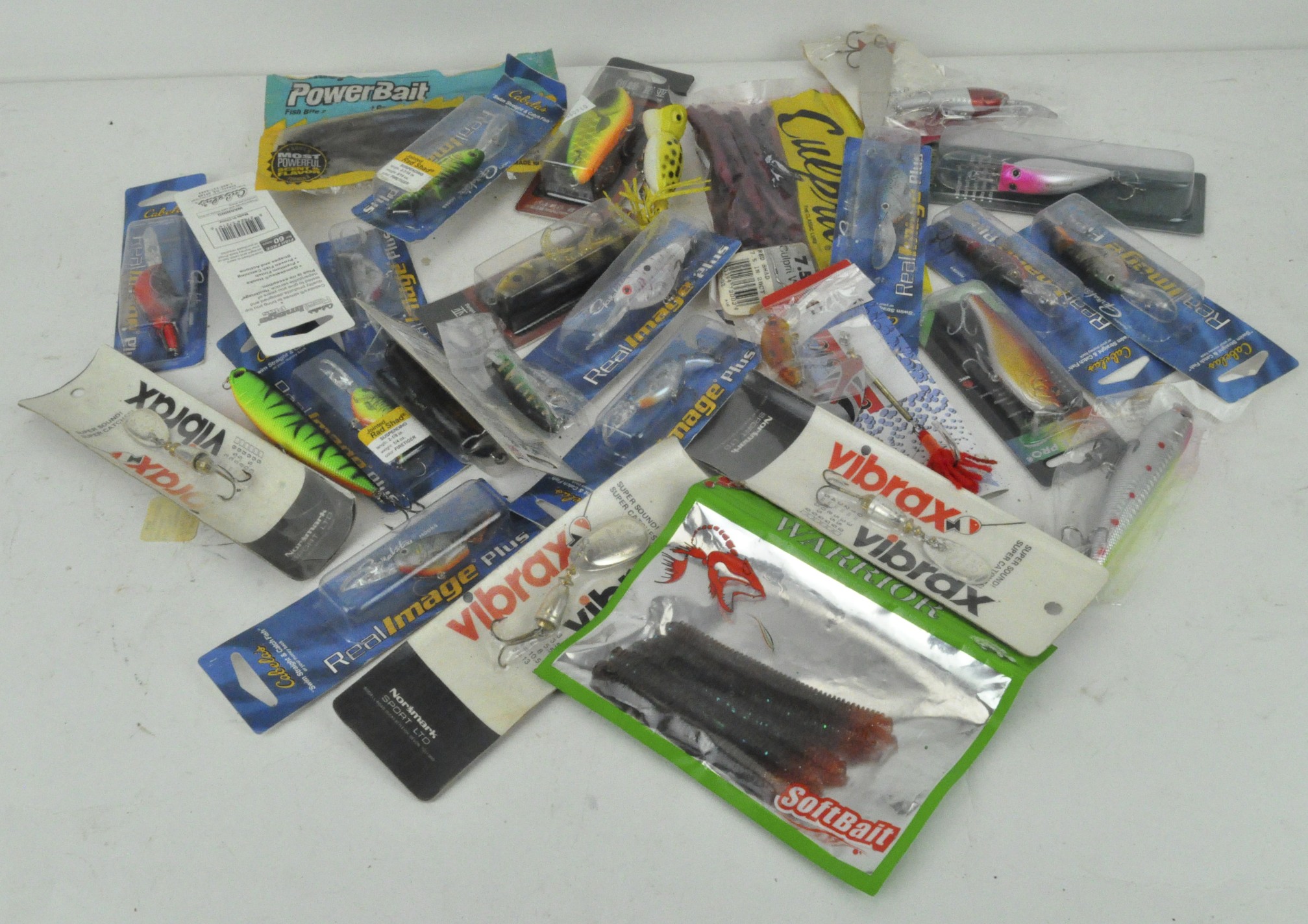 A box of approximately 25 new fishing lures, - Image 2 of 2