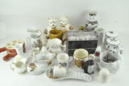 A collection of assorted ceramics, to include vases,