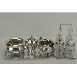 Nils Johan, a Swedish silver plate tray,