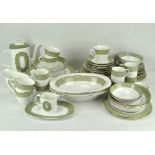 A Royal Doulton Sonnet pattern tea and dinner part service, including dinner plates, teacups,