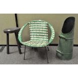 A mixed lot, comprising a child's wicker chair,