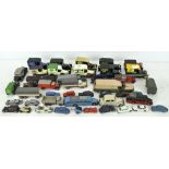 A collection of die cast vehicles