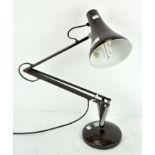 A vintage anglepoise table lamp, trademark 90, made in Reddich,