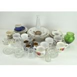 A collection of assorted ceramics, to include Royal Worcester 'Evesham',