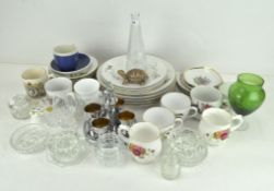 A collection of assorted ceramics, to include Royal Worcester 'Evesham',