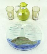 Assorted glassware,