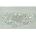 Assorted glassware, to include wine glasses,