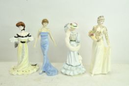 A group of four Coalport and Doulton figures,