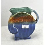 A Beswick Art Deco jug, no 125, stamped mark to base,