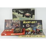 A collection of vintage board games,