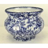 A Keeling and Co Ltd, 'Cavendish' pattern blue and white jardiniere,