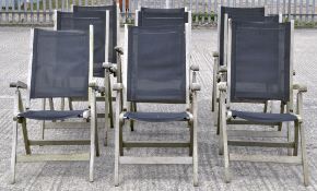 A group of nine folding chairs by Neptune