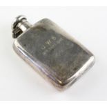 A small silver hip flask by Asprey & Co, London, hallmarked for Birmingham 1942,