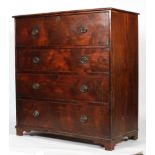 A George III mahogany secretaire,