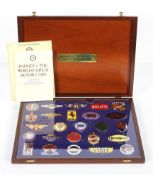 Badges of the Worlds Great Motor Cars, a collection of 25 enamelled plaques, in collectors case,