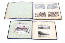 A collection of vintage photographs and postcards relating to ships docking at Bristol,