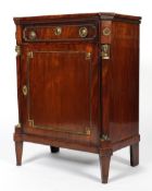 A French Directoire style mahogany gilt-metal mounted cabinet, 19th century,