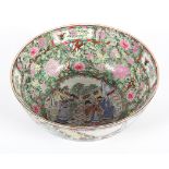 A Chinese Famille Rose punch bowl, 20th century,