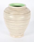 A Clarice Cliff vase, model 71A, of banded, tapering form,