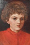 Manner of George Frederick Watts, Dorothy Dene nee Ada Pullen, head and shoulders portrait,