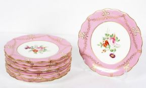 A 19th Century porcelain dessert service,