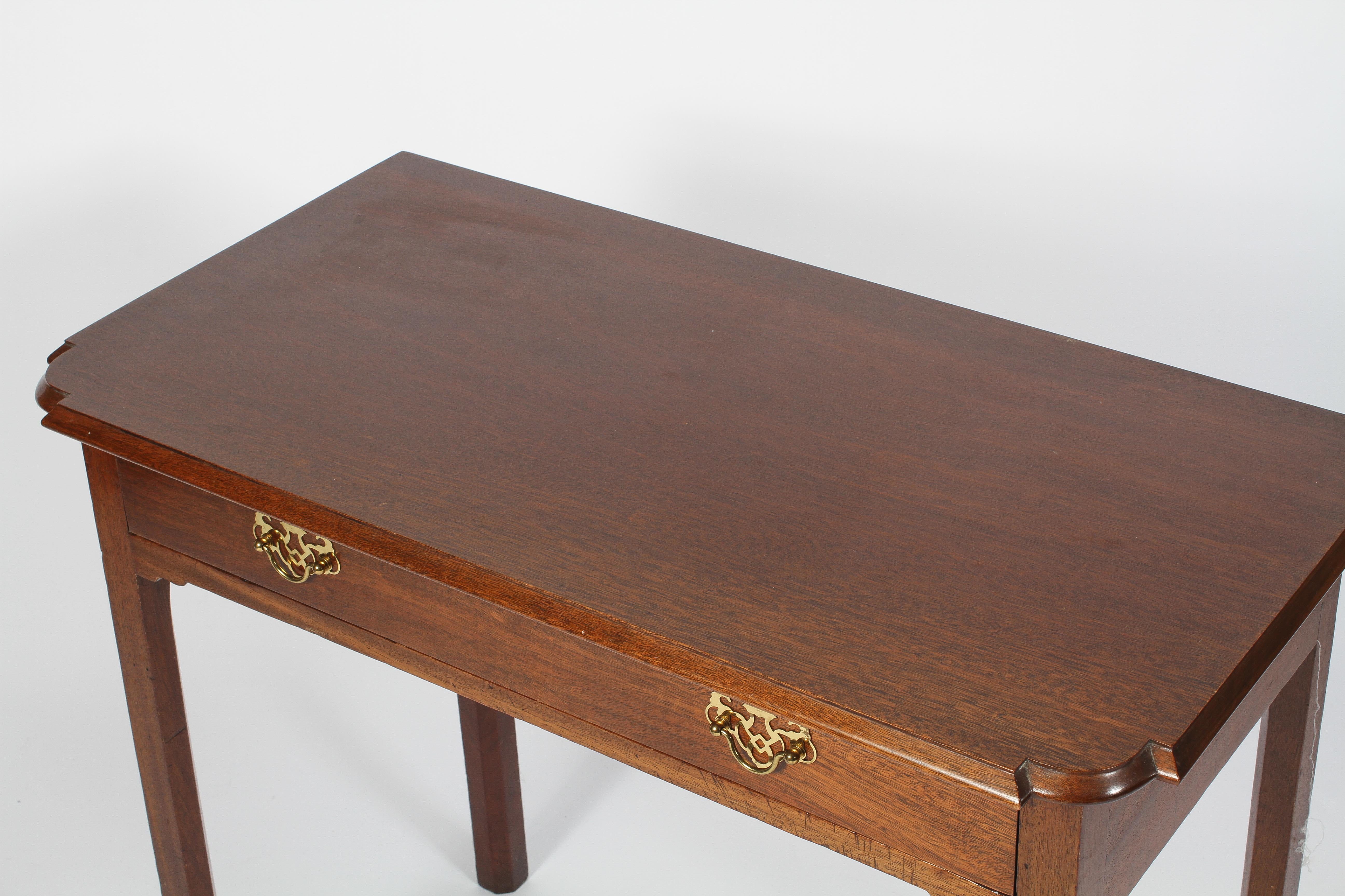 A Georgian style mahogany side table, with single drawer, - Image 2 of 5