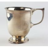 A George V silver Christening mug, hallmarked Sheffield 1924 by Cooper Brother & Sons Ltd,