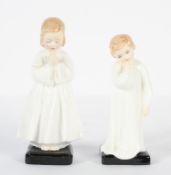 Two Royal Doulton figures, Bed time, HN1978, and Darling, HN1985,