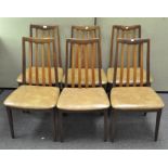 A set of six G-plan dining chairs,