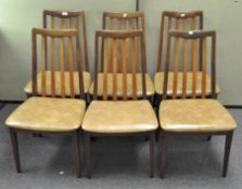 A set of six G-plan dining chairs,