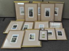 A collection of Sam Williams watercolours, most depicting various landscapes, all framed and glazed,