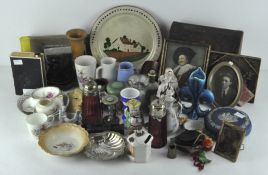 A collection of assorted ceramics and other items, to include cups,
