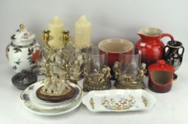 Assorted collectables, to include Le creuset pouring jug, pot and another,