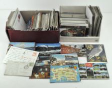 Large collection of postcards including those of topographical interest