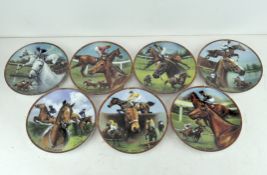 A group of Royal Worcester for the Danbury mint "Great Racehorses" wall plates,