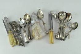 A collection of EPNS flatware and other cutlery