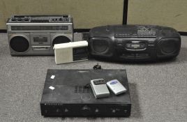 A Cambridge Audio sound deck and assorted radios