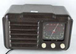 An early 20th century bakelite Raymond Electric radio,
