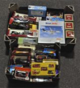 A collection of various die cast model vehicles including Vanguard, Lledo days gone and more,