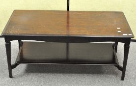 A vintage 1970's coffee table of rectangular form,