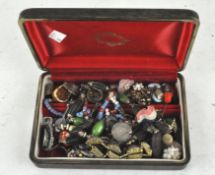 A collection of assorted vintage costume jewellery, Smiths ladies wristwatch and more