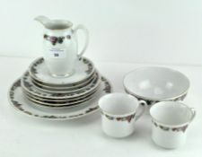 A Czech M Z Altrohlau part tea set, milk jug 12.5cm.