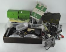 A large assortment of gun making equipment and assorted accessories including cartridge boxes,