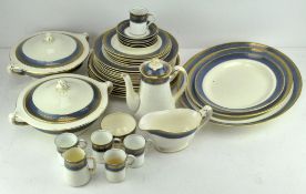 A George Jones & Sons Crescent china dinner and coffee service,