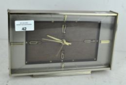 A vintage Metamec mantel clock,