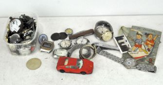 A large collection of vintage watches, movements and related items,