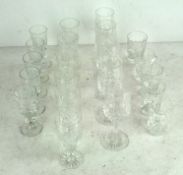 A 20th century cut glass part table service,