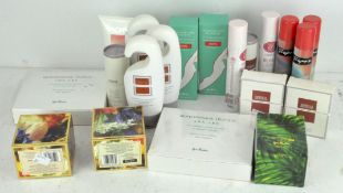 A group of ladies' skincare items